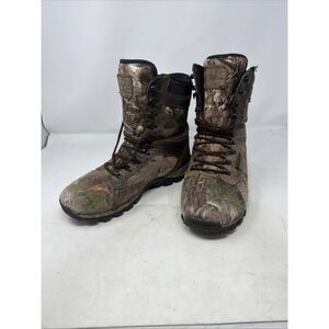 Huntshield Northern Tracker Men's High‎ Cut 10" Hunting Boot Size 9 Camo